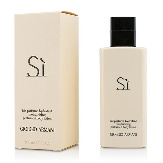 giorgio armani si lait parfume hydratant moisturizing perfumed body lotion