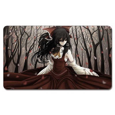 Girl Black Hair Brown Eyes Playmat 525 Custom Anime Board Games Sexy Play Mat Card Games Custom Bi