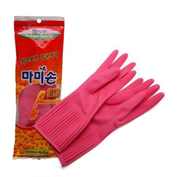 Qoo10 gloves laundry kitchen dishwashing sanitary gloves rubber