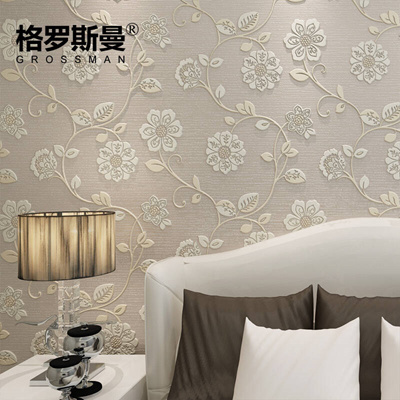 Grossman Romantic Pastoral Wallpaper Bedroom Living Room Tv Background Wall Nonwoven Wallpaper