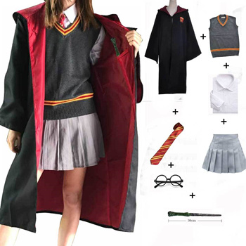 Qoo10 - Gryffindor Hufflepuff Slytherin Ravenclaw Costume Hermione Granger  Cos : Kids Fashion