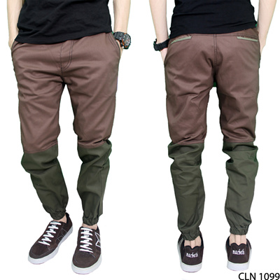 Qoo10 Celana  Jogger Terbaru Chino  Coklat  Hijau CLN 