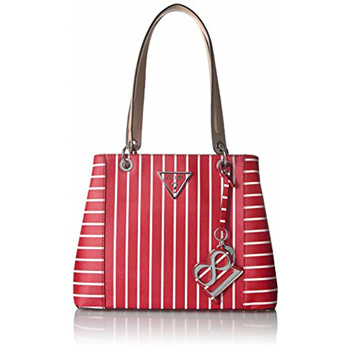 Guess Kamryn Tote Purse - Women's Bags in Red Stripe