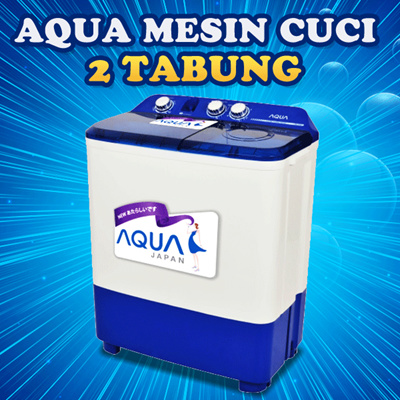 Qoo10 Aqua  Mesin  Cuci  2 Tabung QW 740XT FREE SHIPPING 