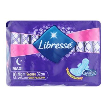 Quube -[ Halal Certification ] Libresse Maxi Night Wing 32cm 10 Pads : Baby  / Maternity