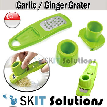1pc Stainless Steel Multifunctional Grater, Green Portable