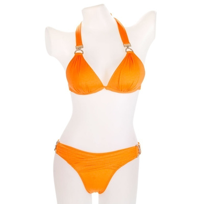 orange 2 piece swimsuits