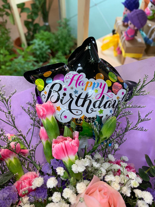 Qoo10 - Happy birthday/ I Love You Balloons Add-Ons for Bouquets : Services