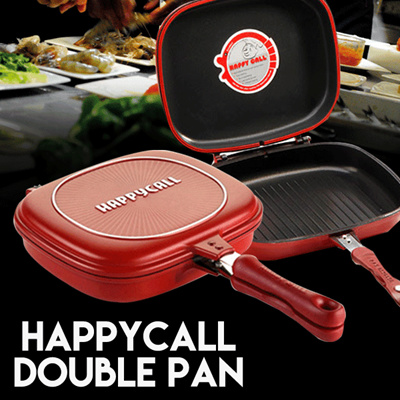 Qoo10 Happy Call  Double Pan Jumbo  Size  32cm Peralatan 