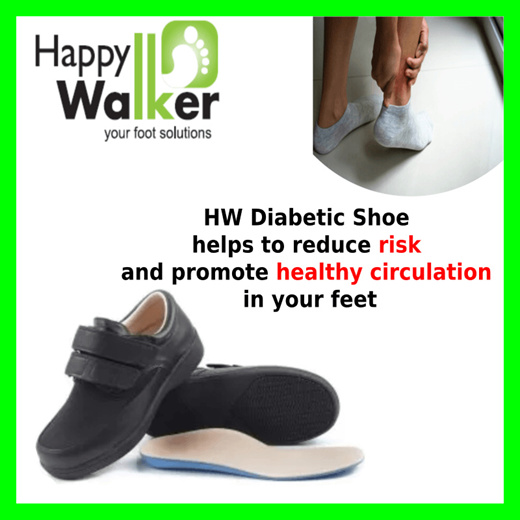 Qoo10 - Happy Walker Diabetic Shoes | Unisex | Almond | Black ...