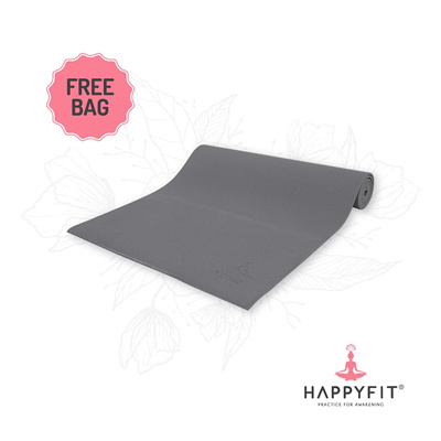 Qoo10 Happyfit Matras Yoga 6mm Gray Free Bags Cheapest Pvc