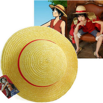 Qoo10 - hat/Free Shipping Anime One Piece Luffy Cosplay Straw Boater Beach  Hat : Accessories