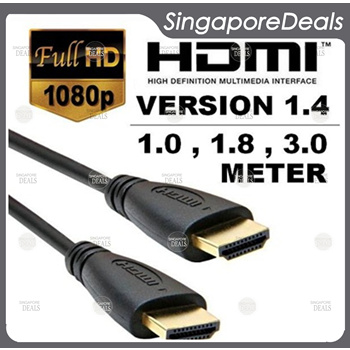 Cable HDMI para TV 1.4 1M Full HD XBOX 360 ONE PS3 PS4 Smart