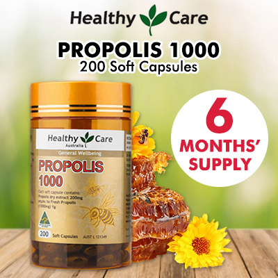 Buy Healthy Care Propolis 2000mg 200 Capsules Online At