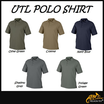 LONG SLEEVE POLO SHIRT - RANGE® - Helikon Tex® - ADAPTIVE GREEN