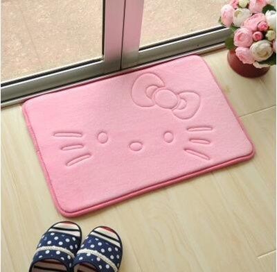 Qoo10 Hello Kitty Memory Foam Absorbent Cotton Bath Mat