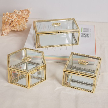 Glass jewellery hot sale display box