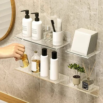 Qoo10 - Holder Storage Display Shelf Skin Table Care No-Punch Organizer ...