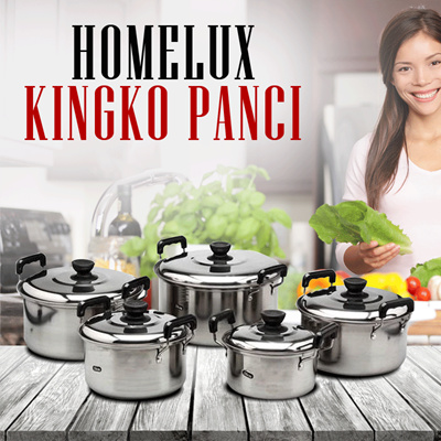 Qoo10 HOMELUX KINGKO Panci Set 5 Buah Free  Ongkir  