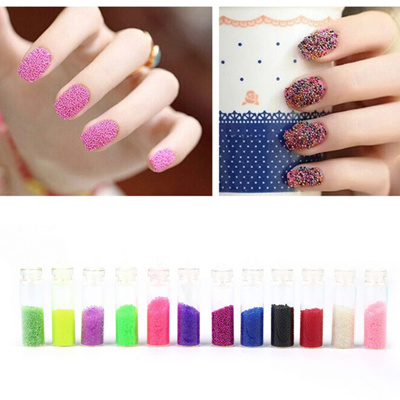 Qoo10 Hot 12 Colors Acrylic Glitter Powder Beads Decoration For