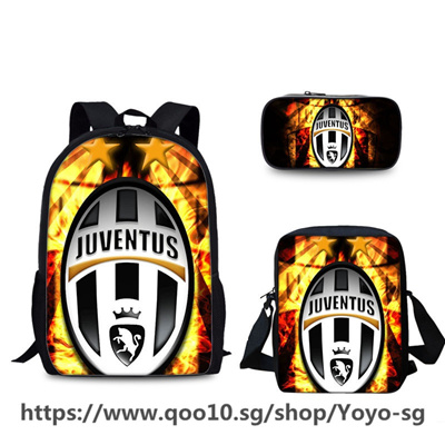 Hot Sale Large Capacity Combination Three Piece Bag Juventus Student Shoulder Computer Backpack Yh19 - roblox students dedicated double zipper pen bag creative pencil case pencil case storage bag yh37