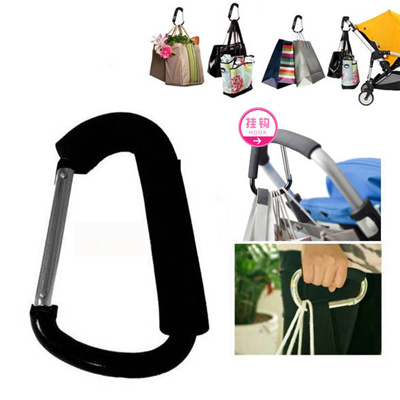 Hot Shopping Stroller Hook Baby Stroller Hook Door Hook Black Color Free Shiping