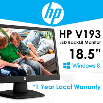 hp v193 led backlit monitor