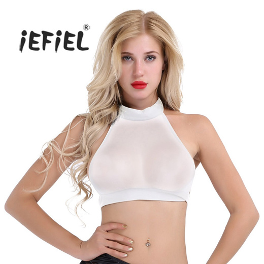 mesh halter top