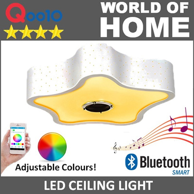 In House Installation Service Star Ceiling Light Smart Led Bluetooth Speaker Night Lamp Kids