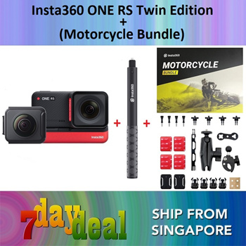 Qoo10 - Insta360 ONE RS Twin Edition + Motorcycle Mount Bundle Kit