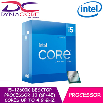 Intel Core i5-12600KF Desktop Processor 10 (6P+4E) Cores up to 4.9 GHz  Unlocked LGA1700 600 Series Chipset 125W