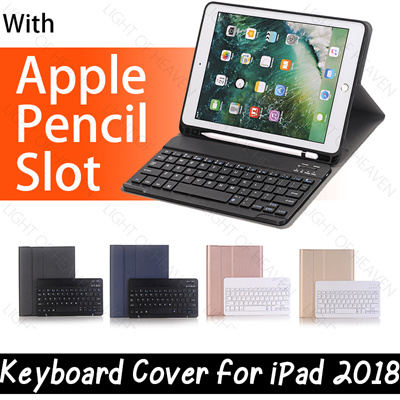 Qoo10 Ipad 97 2018 Bluetooth Keyboard Leather Case Cover With