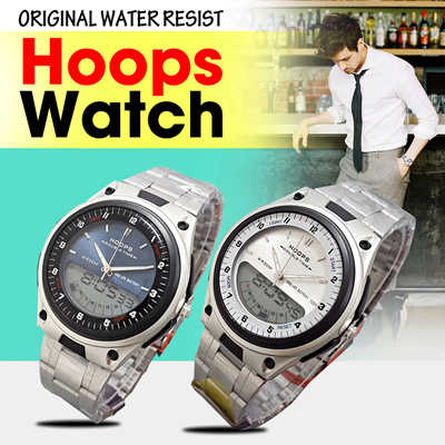 Qoo10 - Jam Tangan Hoops original tahan air dual time bisa 