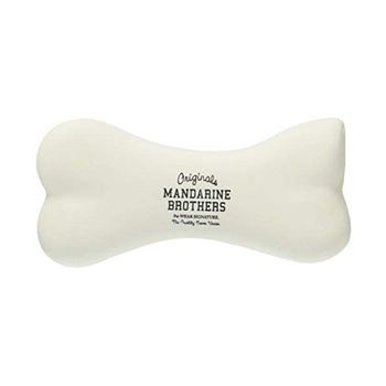 white dog bone toy