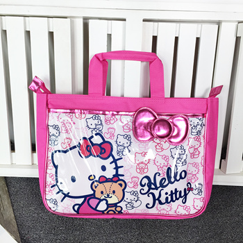 Hello Kitty Pink Zippered Tote Bag