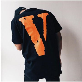 Black and orange vlone cheap shirt