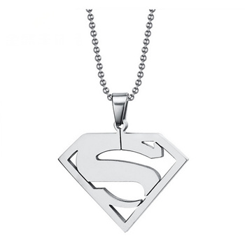 black superman pendant