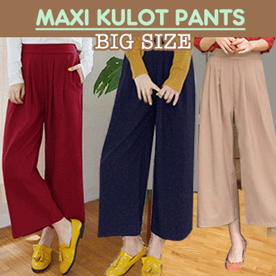 Qoo10 - [JUMBO] KOREA STYLE ★ Pocket Maxi Kulot Pants 