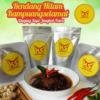 Qoo10 Rendang  Hitam Kampuangselamat Daging Sapi Jengkol  