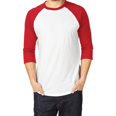 qoo10 - kaos raglan untuk pria / raglan t-shirt / putih