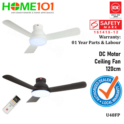 Kdkkdk Dc Motor Ceiling Fan With Led Light And Remote Control 120cm U48fp