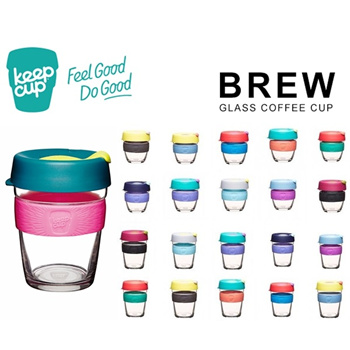 12oz Glass Reusable Coffee Cup