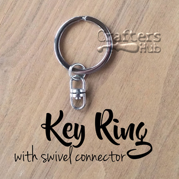 Qoo10 - Key Ring with Swivel Connector / DIY Keychain for Charms