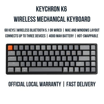 Keychron K6 Wireless Mechanical Keyboard – Keychron