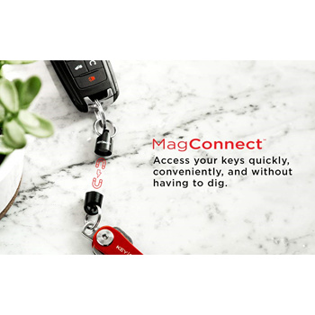 KeySmart MagConnect Magnetic Keychain - Black