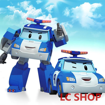 robot police car cartoon