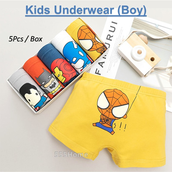  Marvel Little Boys Spider-Man 5 Piece Briefs Underwear