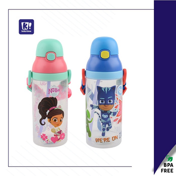 Kidztime Children Cartoon Character Anti- Bac Sports Bottle No