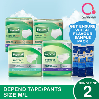 Qoo10 - [Kimberly Clark] Depend Adult Care Diapers - Protect Plus