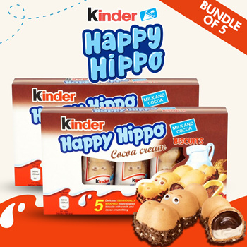 Qoo10 - Bundle of 5 Box Kinder Happy Hippo total 25 pieces : Cakes & Snacks